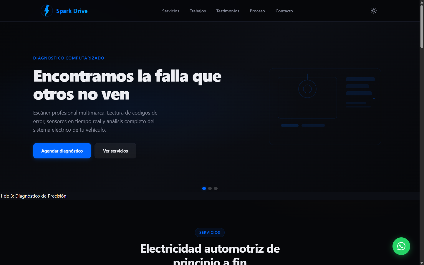 Taller Eléctrico Automotriz v2 vista escritorio